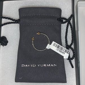 David Yurman Renaissance Color ring with pearl, 14k gold with diamonds.